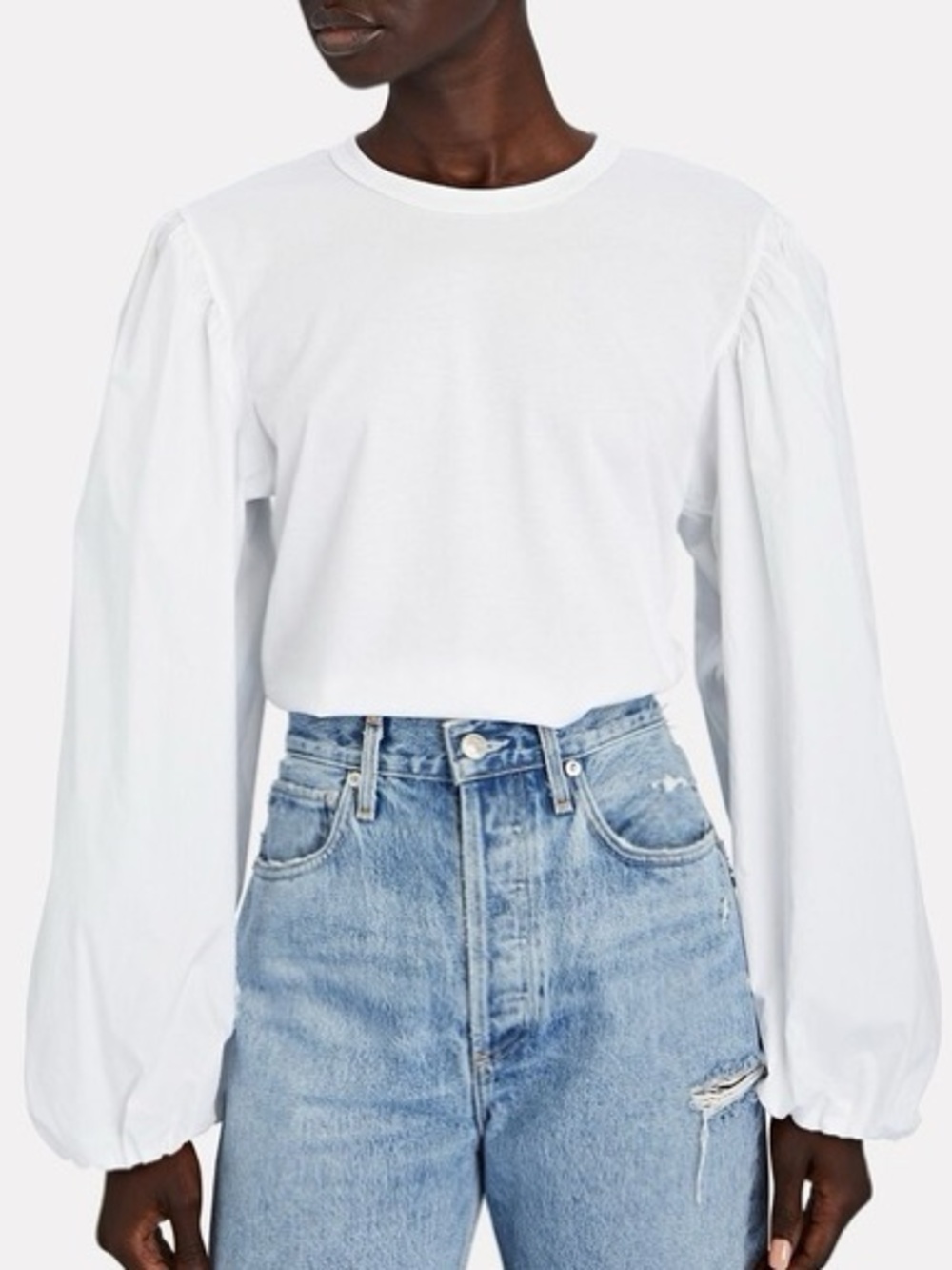 A.L.C • Bella puff balloon sleeve shirt